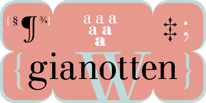 Example font Linotype Gianotten #2